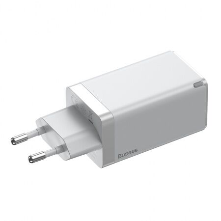 Зарядное устройство BASEUS GaN2 Pro USB2USB-C  Кабель Type-C-Type-C, 5A, 65W, белый - 4