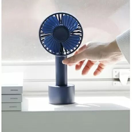 Портативный ручной вентилятор Solove N9P (с зарядной подставкой) 2000mAh, 3 скорости (Blue) - 2