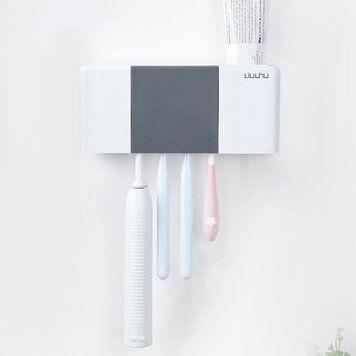 Умный держатель для дезинфекции зубных щеток Xiaomi Liushu Sterilization Toothbrush Holder (White) - 2