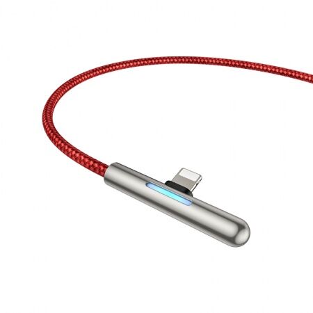 Кабель USB BASEUS Iridescent Lamp, USB - Lightning, 2.4А, 1 м, красный, игровой - 2