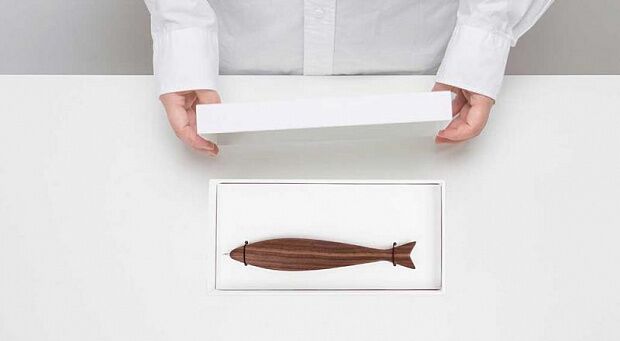 Подставка с ручкой Xiaomi Beladesign Log Magnetic Fish Pen (Dark Brown/Темно-коричневый) - 2