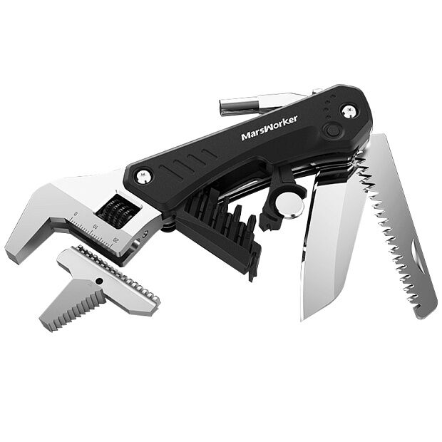 Мультитул MarsWorker Multi-function Wrench Knife (Black) - 4
