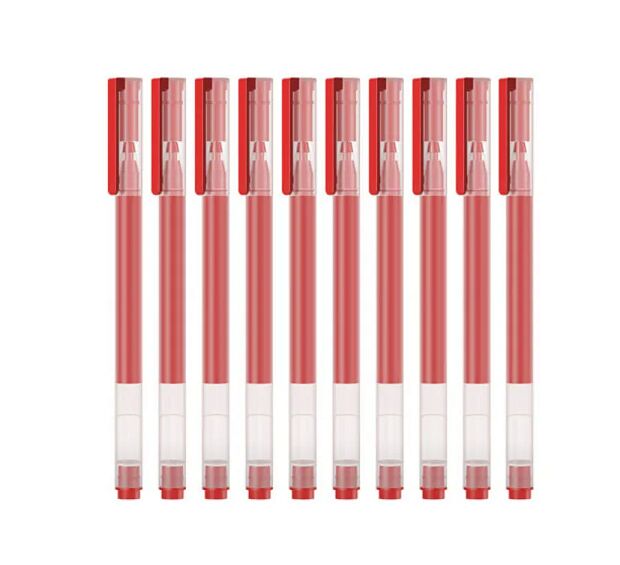 Набор гелевых ручек MI Jumbo Gel Ink Pen (MJZXB02WC) 10 шт (Red) - 1