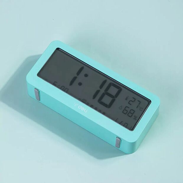 Часы-метеостанция Deli Effective Electronic Alarm Clock 8826 (Blue) - 2