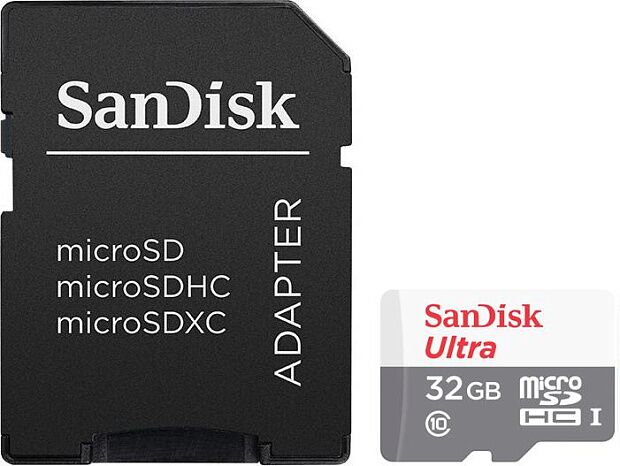 Карта памяти microSD 64GB SanDisk microSDXC Class 10 Ultra UHS-I 100MB/s (SDSQUNR-064G-GN3MN) RU - 4