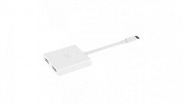 Mi USB-C to HDMI and Gigabit Ethernet Multi-Adapter (White) - 1