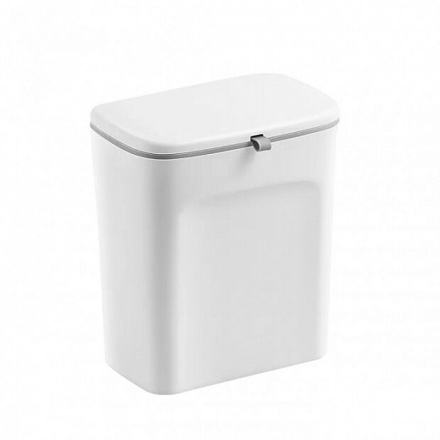 Подвесное мусорное ведро для кухни Six Percent Slider Wall-Mounted Trash Bucket 9L (White) - 1