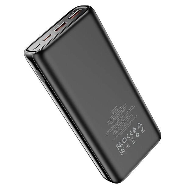 Внешний аккумулятор повербанк (powerbank) Hoco J80A Premium 22.5W, 5V, 3.0A, 20000mAh (Black) - 2