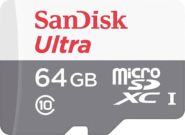 Карта памяти microSD 64GB SanDisk microSDXC Class 10 Ultra UHS-I 100MB/s (SDSQUNR-064G-GN3MN) RU - 3