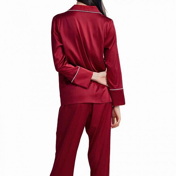Женская пижама Xiaomi Instant Me Silk Embroidery Home Service Suit Female Models China 3031780 (Red/ - 4