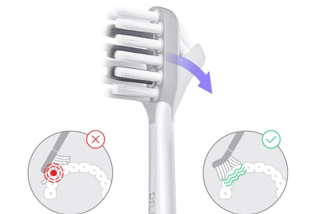 Дизайн сменных насадок для зубной щетки Xiaomi Dr.Bei 4D GUM