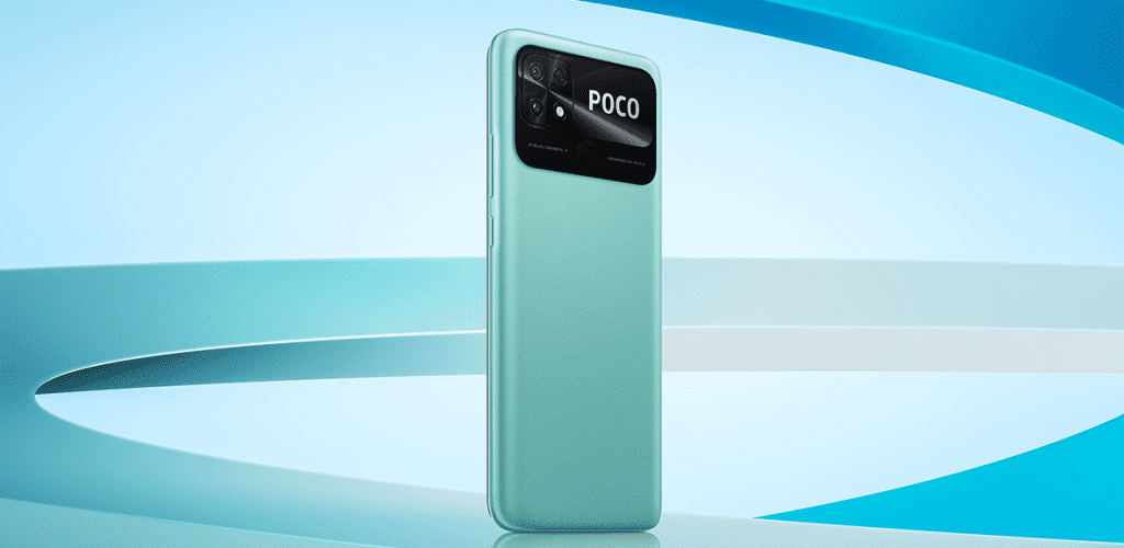 Дизайн смартфона Poco C40