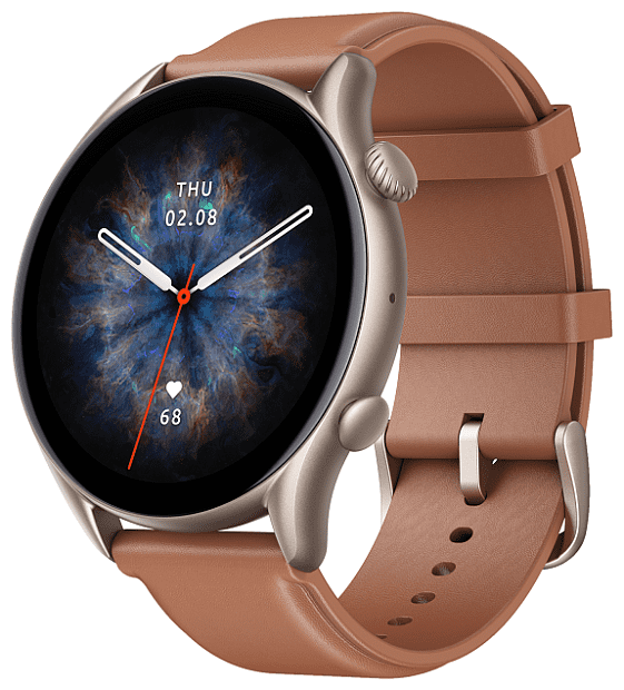 Умные часы Amazfit GTR 3 Pro A2040 EU (Brown Leather) - 1